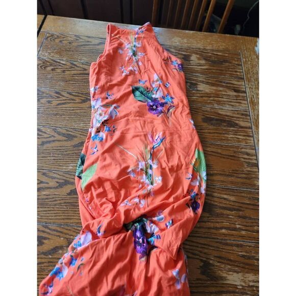 Ted Baker Joelia Floral red Knit Midi Dress Ted Size 2 (US 6) - Picture 5 of 5